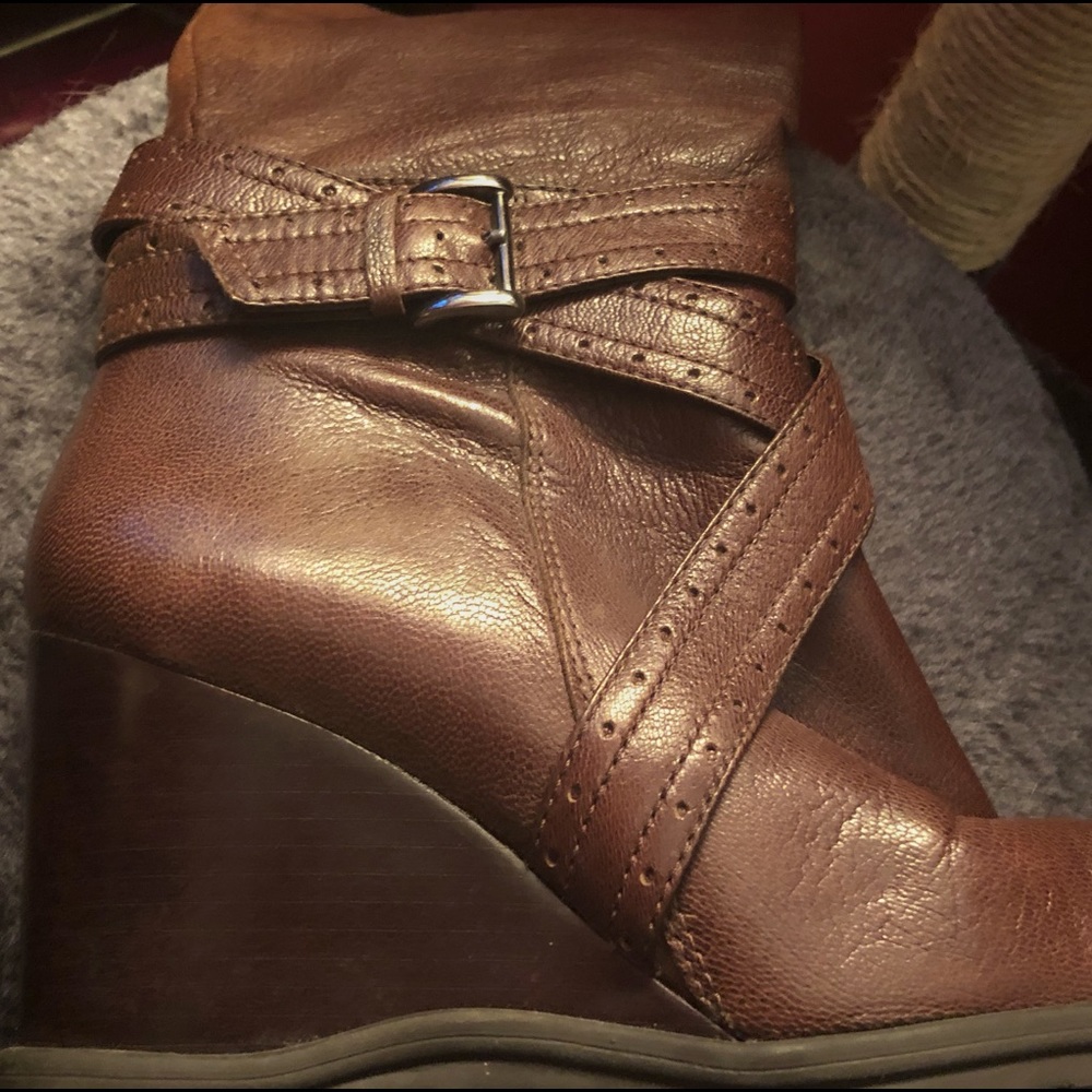 Antonio Melani Mid-Calf Wedge Boots